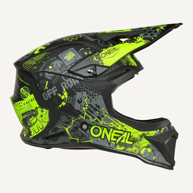 Picture of O’Neal 1SRS Vibrant Youth MX Helmet – Black/Neon Yellow